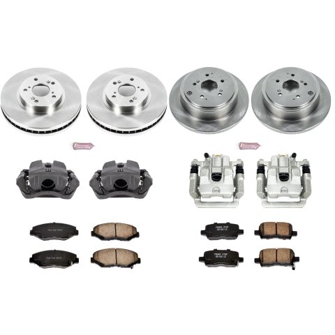 Power Stop 03-08 Honda Pilot Front & Rear Autospecialty Brake Kit w/Calipers (1x psbKCOE2302, 1x psbKCOE2382) thumbnail 2