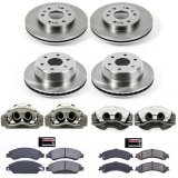 Power Stop 05-06 GMC Sierra 1500 Front & Rear Autospecialty Kit w/Cals (Bundled Kit) thumbnail 2