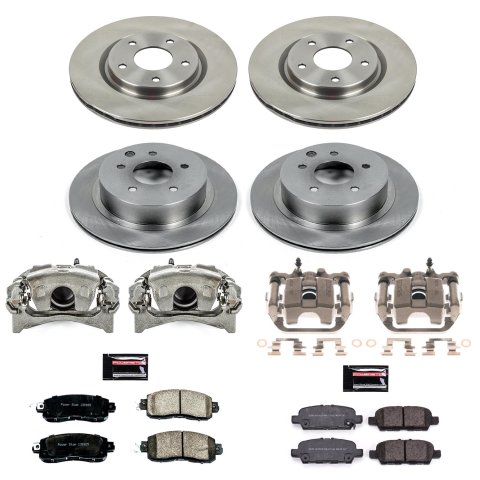 Power Stop 14-17 Nissan Leaf Front & Rear Autospecialty Brake Kit w/Calipers (1x psbKCOE7215, 1x psbKCOE6761A) thumbnail 2