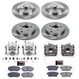 PowerStop Z17 Evolution Plus Stock Replacement Brake Kits with Calipers for 2007-2010 EDGE, MKX - KCOE2829 Disc Kits, Autospecialty Calipers, Front and Rear, Solid Surface Rotors, Calipers, Ford, Lincoln, Kit thumbnail 2