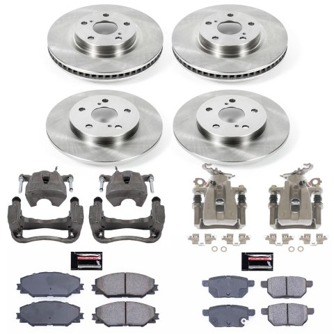 Power Stop 09-10 Pontiac Vibe Front & Rear Autospecialty Brake Kit w/Calipers (1x psbKCOE3054, 1x psbKCOE4737) thumbnail 2