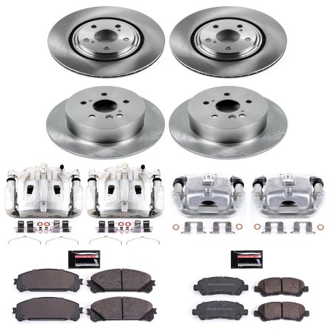 Power Stop 08-13 Toyota Highlander Front & Rear Autospecialty Brake Kit w/Calipers (1x psbKCOE4714, 1x psbKCOE4713)