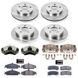 PowerStop Z17 Evolution Plus Stock Replacement Brake Kits with Calipers for 1999-2004 ALERO, 1999-2005 GRAND AM - KCOE1552 Disc Kit, Replacement, Front and Rear, Solid Surface, Oldsmobile, Pontiac, Kit thumbnail 2