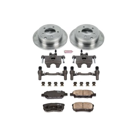 PowerStop Z17 Evolution Plus Stock Replacement Brake Kits with Calipers KCOE2840 Disc Kit, Replacement, Front and Rear, Solid Surface Rotors, Chrysler, Dodge, Jeep, Kit thumbnail 4