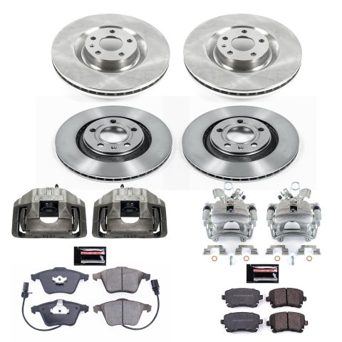 Power Stop 04-09 Audi S4 Front & Rear Autospecialty Kit w/Cals (Bundled Kit) thumbnail 2