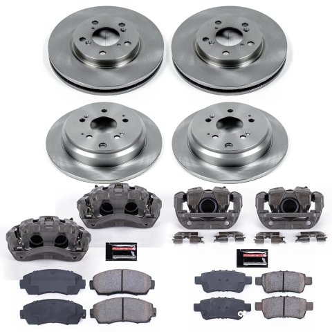 Power Stop 05-10 Honda Odyssey Front & Rear Autospecialty Brake Kit w/Calipers (1x psbKCOE2435, 1x psbKCOE4604) thumbnail 2