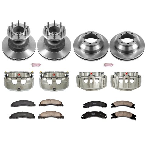 Power Stop 08-19 Ford E-350 Super Duty Front & Rear Autospecialty Kit w/Cals (Bundled Kit) thumbnail 2