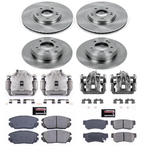 Power Stop 06-08 Hyundai Sonata Front & Rear Autospecialty Brake Kit w/Calipers (1x psbKCOE4647A, 1x psbKCOE5211A)