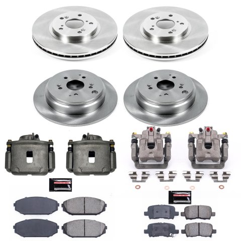 Power Stop 02-04 Honda Odyssey Front & Rear Autospecialty Kit w/Cals (1x psbKOE2299, 1x psbKOE5502, 1x psbL2644, 1x psbL2645) thumbnail 2