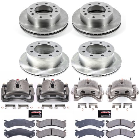 Power Stop 01-06 Chevrolet Silverado 3500 Front & Rear Autospecialty Kit w/Cals (Bundled Kit)
