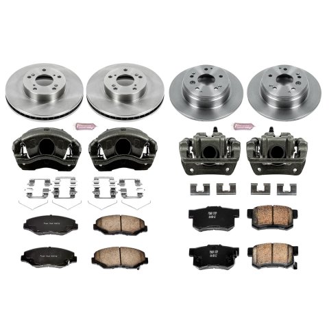 Power Stop 03-11 Honda Element Front & Rear Autospecialty Brake Kit w/Calipers (1x psbKCOE1043, 1x psbKCOE2434) thumbnail 2