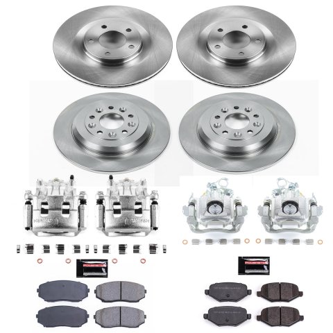 Power Stop 11-12 Ford Edge Front & Rear Autospecialty Kit w/Cals (Bundled Kit) thumbnail 2