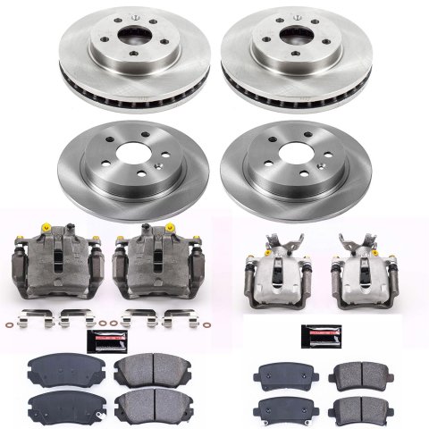 Power Stop 14-15 Chevrolet Malibu Front & Rear Autospecialty Brake Kit w/Calipers (1x psbKCOE5531A, 1x psbKCOE5522)