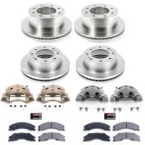 Power Stop 2011 Chevrolet Silverado 3500 HD Front & Rear Autospecialty Kit w/Cals (Bundled Kit) thumbnail 2