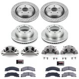 Power Stop 2011 Chevrolet Silverado 2500 HD Front & Rear Autospecialty Kit w/Cals (Bundled Kit) thumbnail 2