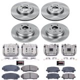 Power Stop 11-14 Honda Odyssey Front & Rear Autospecialty Kit w/Cals (Bundled Kit) thumbnail 1