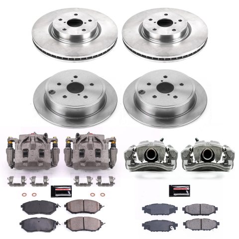 Power Stop 15-20 Subaru WRX Front & Rear Autospecialty Kit w/Cals (Bundled Kit)
