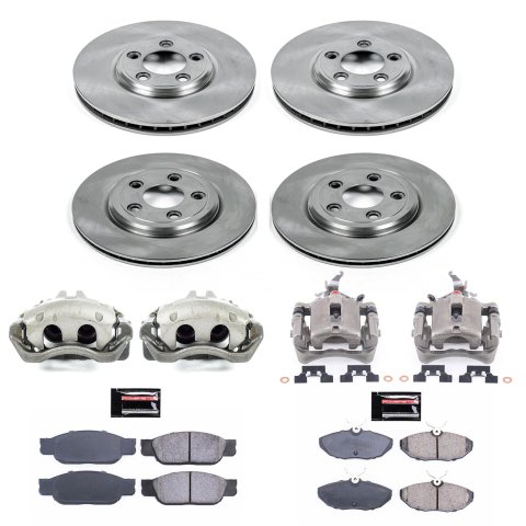 Power Stop 00-06 Lincoln LS Front & Rear Autospecialty Brake Kit w/Calipers (1x psbKCOE1351, 1x psbKCOE1361) thumbnail 2