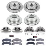 Power Stop 12-14 Chevrolet Silverado 2500 HD Front & Rear Autospecialty Kit w/Cals (Bundled Kit) thumbnail 2