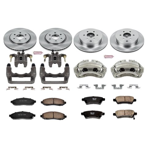 Power Stop 05-12 Nissan Pathfinder Front & Rear Autospecialty Kit w/Cals (Bundled Kit) thumbnail 2