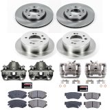 Power Stop 07-10 Hyundai Elantra Front & Rear Autospecialty Brake Kit w/Calipers (1x psbKCOE5291, 1x psbKCOE5210) thumbnail 2