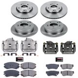 Power Stop 05-09 Hyundai Tucson Front & Rear Autospecialty Brake Kit w/Calipers (1x psbKCOE165B, 1x psbKCOE5214) thumbnail 1
