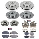 Power Stop 2005 Honda Accord Front & Rear Autospecialty Brake Kit w/Calipers (1x psbKCOE1043A, 1x psbKCOE3128) thumbnail 2