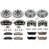 PowerStop Z17 Evolution Plus Stock Replacement Brake Kits with Calipers for 2002 BLACKWOOD, 2000-2003 F-150, 2004 F-150 HERITAGE - KCOE1915 Disc Kit, Replacement, Front and Rear, Solid Surface Rotors, Ford, Lincoln, Kit thumbnail 2