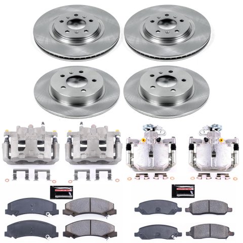 Power Stop 06-11 Buick Lucerne Front & Rear Autospecialty Kit w/Cals (Bundled Kit) thumbnail 1