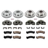PowerStop Z17 Evolution Plus Stock Replacement Brake Kits with Calipers KCOE4426 Disc Kits, Autospecialty Calipers, Front and Rear, Solid Surface Rotors, Quadrasteer Only, Chevrolet, GMC, Kit thumbnail 2