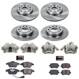 Power Stop 2010 Volkswagen Golf Front & Rear Autospecialty Brake Kit w/Calipers (1x psbKCOE5666, 1x psbKCOE4623) thumbnail 2