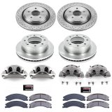PowerStop Z17 Evolution Plus Stock Replacement Brake Kits with Calipers for 2015-2019 SIERRA 2500 HD, SILVERADO 2016-2019 SUBURBAN 3500 HD - KCOE6992 Disc Kit, Replacement, Front and Rear, Solid Surface, Chevrolet, GMC, Kit thumbnail 2