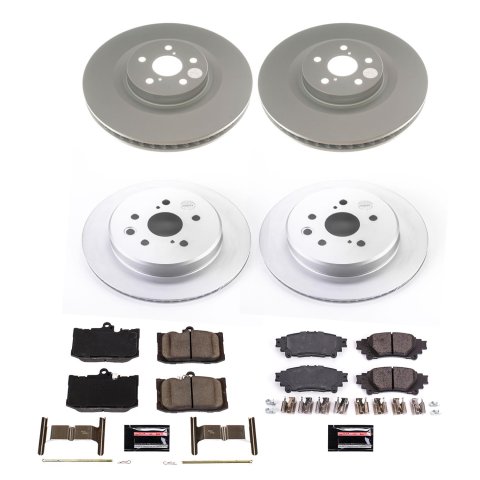 Power Stop 13-19 Lexus GS350 Front & Rear Z17 Evolution Geomet Coated Brake Kit (1x psbCRK6514, 1x psbCRK8418) thumbnail 4