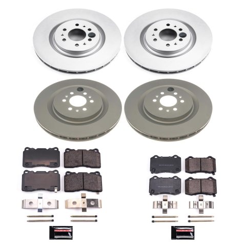 Power Stop 04-07 Cadillac CTS Front & Rear Z17 Evolution Geomet Coated Brake Kit (1x psbCRK2944, 1x psbCRK2945) thumbnail 4