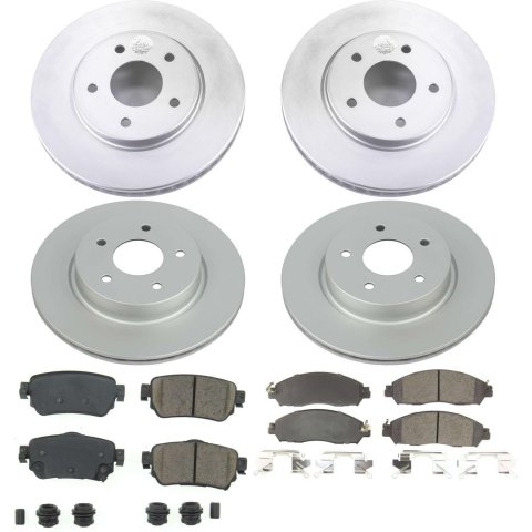 Power Stop 18-19 Nissan Leaf Front & Rear Z17 Evolution Geomet Coated Brake Kit (1x psbCRK8275, 1x psbCRK8313) thumbnail 3