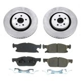 Power Stop 2019 Ford Edge Front & Rear Z17 Evolution Geomet Coated Brake Kit (1x psbCRK7417, 1x psbCRK8321) thumbnail 1