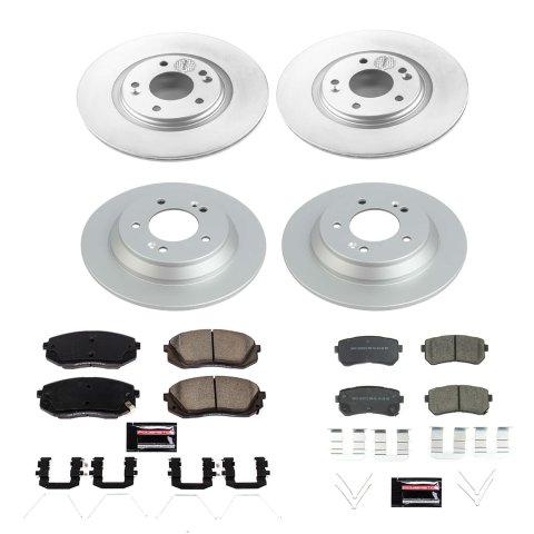 Power Stop 18-20 Hyundai Kona Front & Rear Z17 Evolution Geomet Coated Brake Kit (1x psbCRK8011, 1x psbCRK8307) thumbnail 4