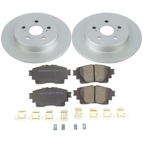 Power Stop 2019 Toyota Corolla Front & Rear Z17 Evolution Geomet Coated Brake Kit (1x psbCRK8328, 1x psbCRK8336) thumbnail 7
