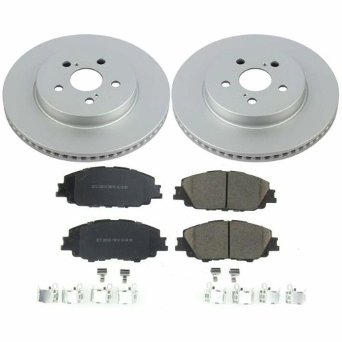 Power Stop 2019 Toyota Corolla Front & Rear Z17 Evolution Geomet Coated Brake Kit (1x psbCRK8328, 1x psbCRK8336) thumbnail 9