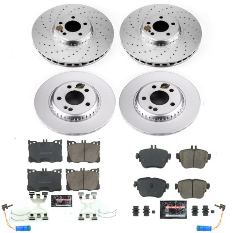 Power Stop 17-19 Mercedes-Benz E300 Front & Rear Z23 Evolution Sport Coated Brake Kit (1x psbCRK7968, 1x psbCRK7986) thumbnail 4