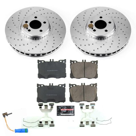 Power Stop 17-19 Mercedes-Benz E300 Front & Rear Z23 Evolution Sport Coated Brake Kit (1x psbCRK7968, 1x psbCRK7986) thumbnail 6