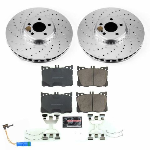 Power Stop 17-19 Mercedes-Benz E300 Front & Rear Z23 Evolution Sport Coated Brake Kit (1x psbCRK7968, 1x psbCRK7986) thumbnail 9