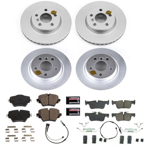 Power Stop 2019 Mini Cooper Clubman Front & Rear Z23 Evolution Sport Coated Brake Kit (1x psbCRK8323, 1x psbCRK8111)