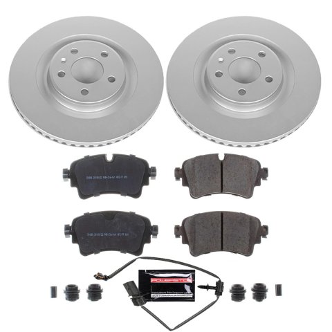 Power Stop 17-19 Audi A4 Front & Rear Z23 Evolution Sport Coated Brake Kit (1x psbCRK7431, 1x psbCRK7648) thumbnail 5
