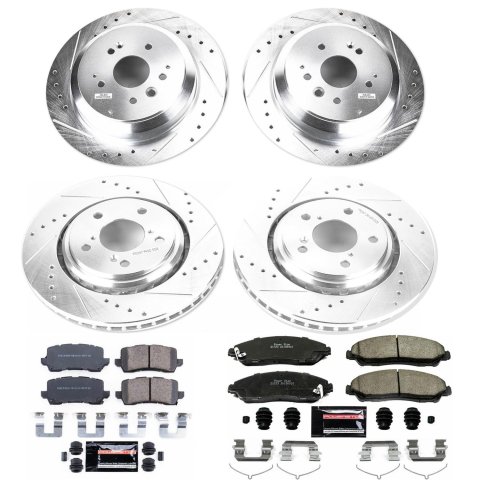 Power Stop 17-19 Acura MDX Front & Rear Z23 Evolution Sport Brake Kit (1x psbK7352, 1x psbK7901) thumbnail 1