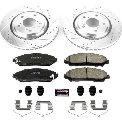 Power Stop 17-19 Acura MDX Front & Rear Z23 Evolution Sport Brake Kit (1x psbK7352, 1x psbK7901) thumbnail 4