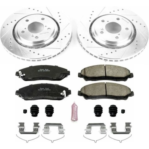 Power Stop 17-19 Acura MDX Front & Rear Z23 Evolution Sport Brake Kit (1x psbK7352, 1x psbK7901) thumbnail 5