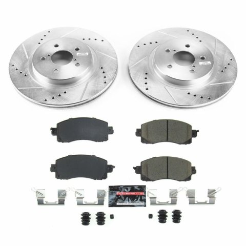 Power Stop 2018 Subaru Crosstrek Front & Rear Z23 Evolution Sport Brake Kit (1x psbK6107, 1x psbK7892) thumbnail 1