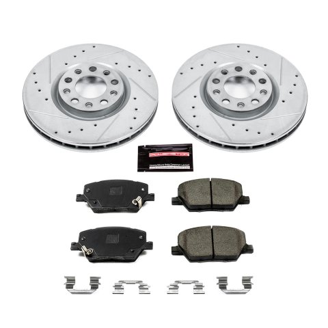 Power Stop 17-19 Jeep Compass Front & Rear Z23 Evolution Sport Brake Kit (1x psbK7299, 1x psbK7736) thumbnail 6