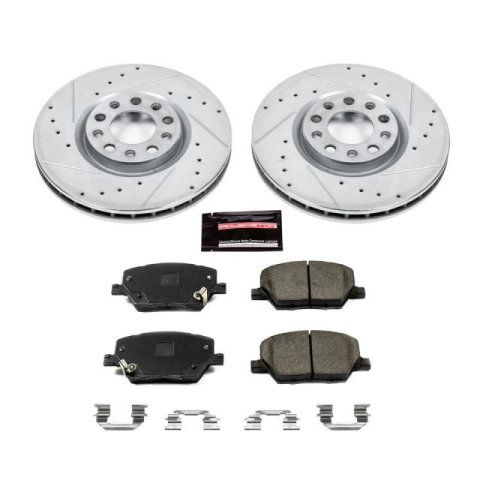 Power Stop 17-19 Jeep Compass Front & Rear Z23 Evolution Sport Brake Kit (1x psbK7299, 1x psbK7736) thumbnail 8